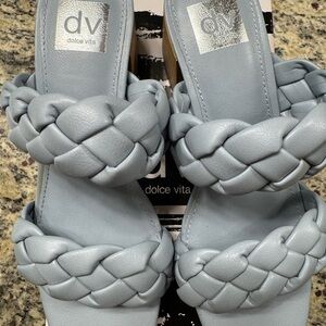 Dolce Vita Stacey Braided Sandals - Soft Blue